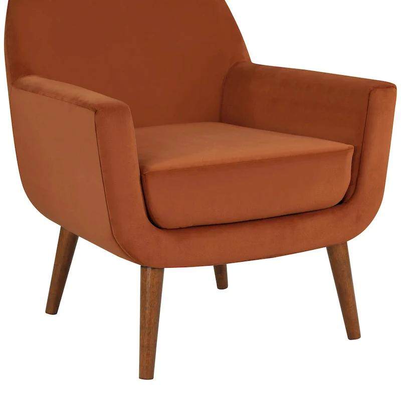 Adrian Mid-Century Velvet Arm Chair by Greyson Living