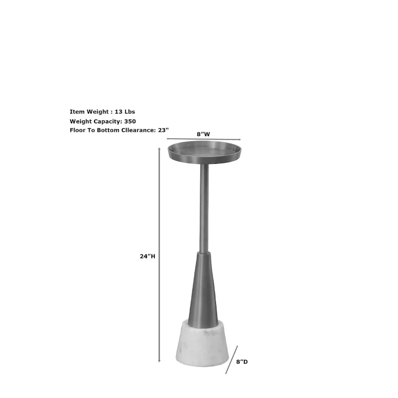 Carolina Living Barclay Small Drink Table - Gold