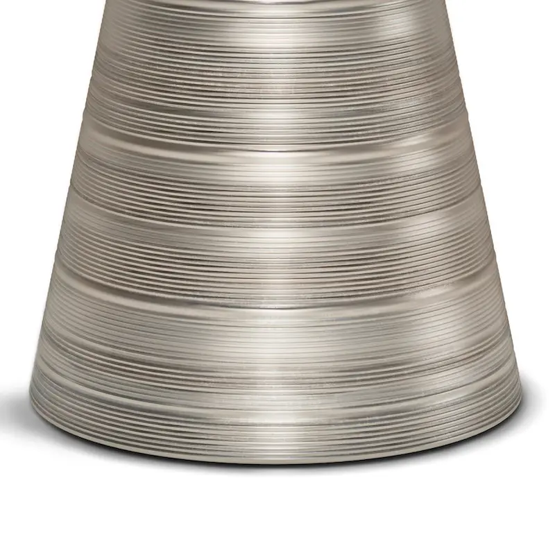 WYNDENHALL Bernhardt Industrial 18 inch Wide Metal Accent Side Table, Fully Assembled