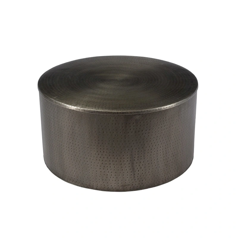 Drum Alevi silver Iron Coffee Table - 36