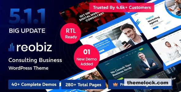 Reobiz v7.0.4 - Consulting Business WordPress Theme
