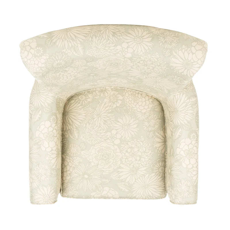 SAFAVIEH Gramercy Garden Motif Grey Club Chair - 30W x 33D x 32H