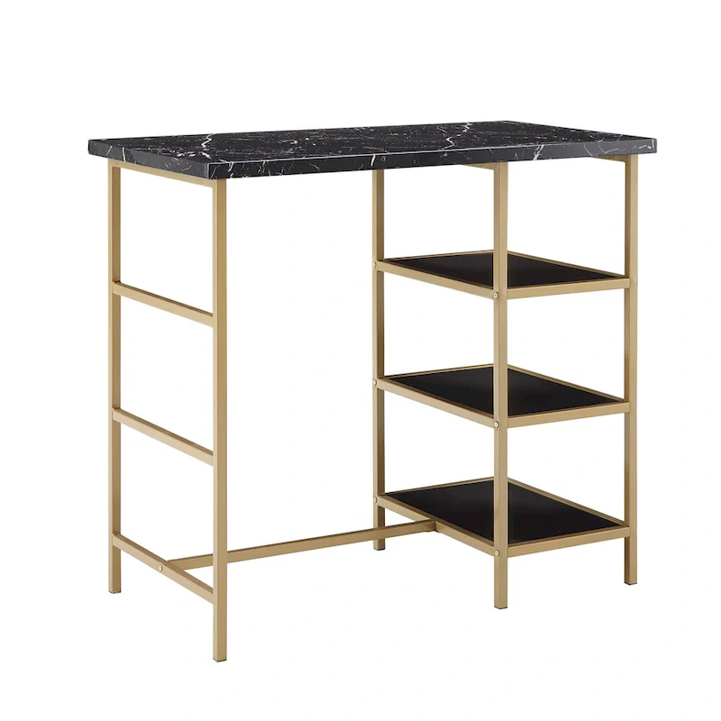 Ainsley Faux Marble Counter Height 3-piece Dining Set by iNSPIRE Q Modern