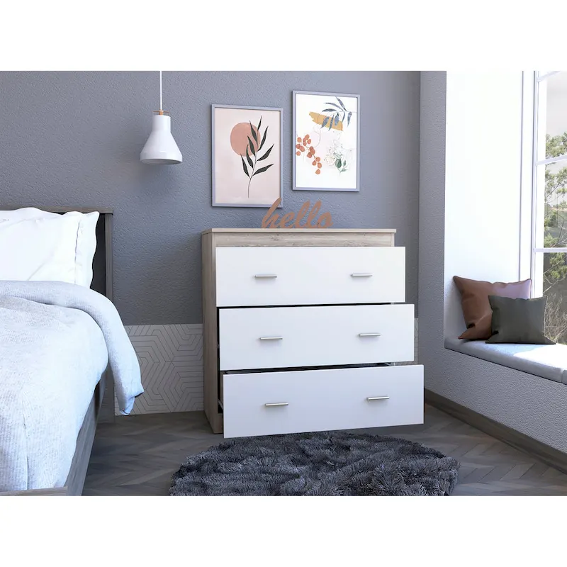 FM Furniture Burlington Dresser with 3 Drawers