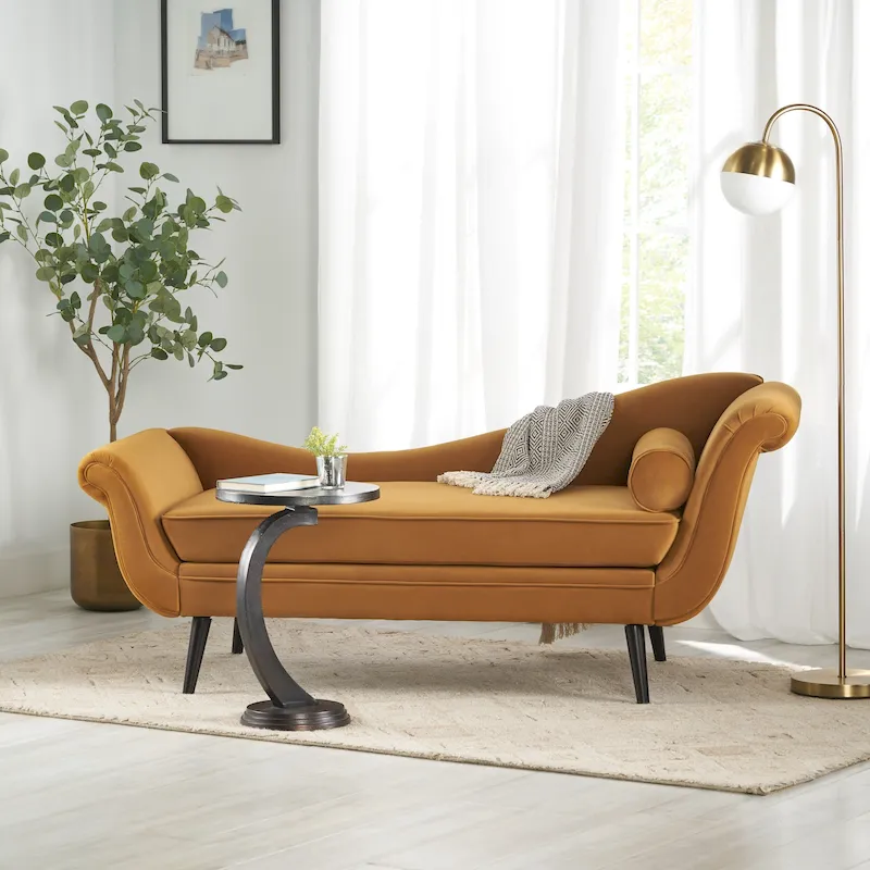 Calvert Upholstered Chaise Lounge by Christopher Knight Home
