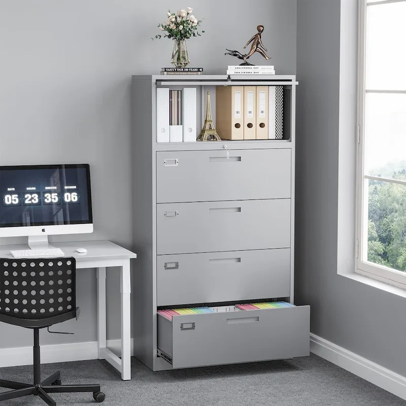 Steel Lateral File Cabinet with Lock