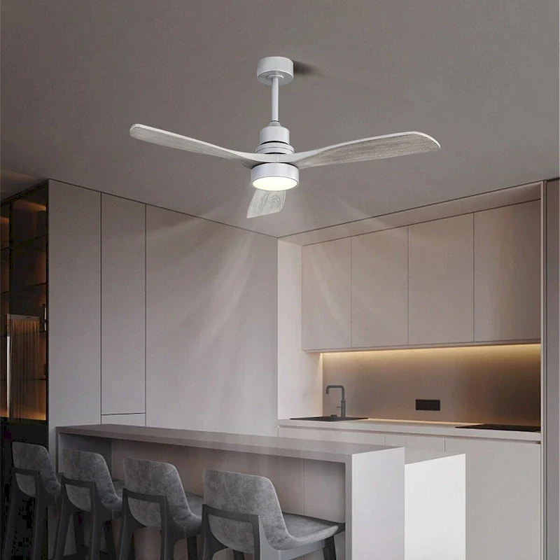 52 Inch Ceiling Fan Light With Remote Reversible DC Motor For Bedroom