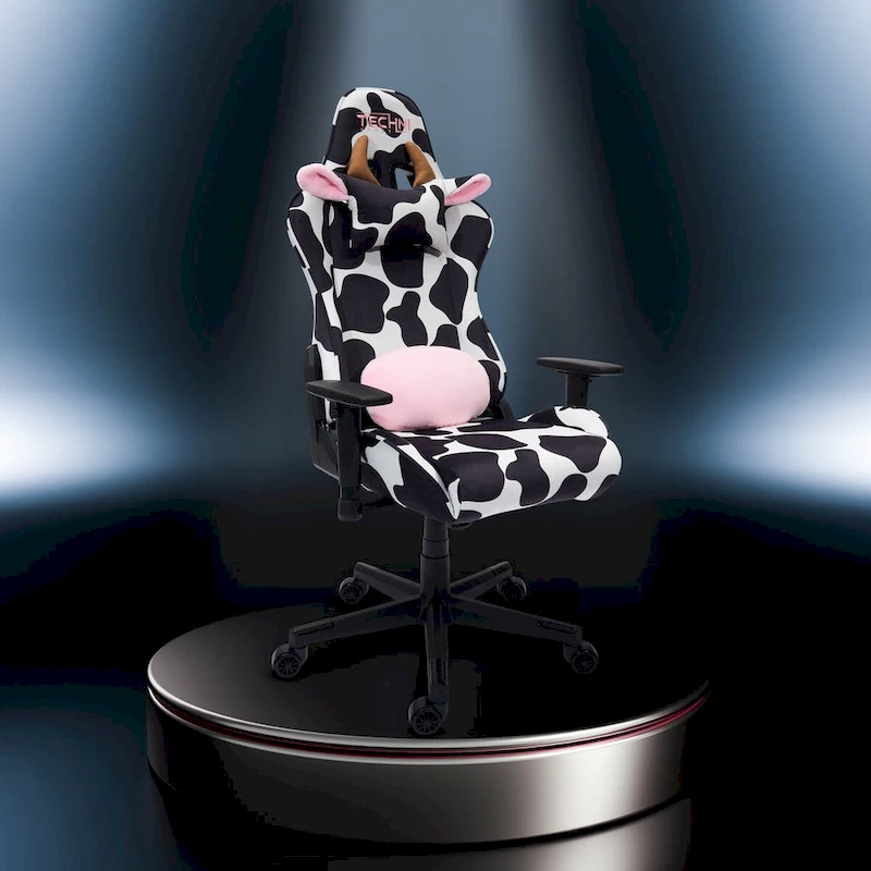 Fun Cow Print Luxx Series Adjustable Gaming Chair