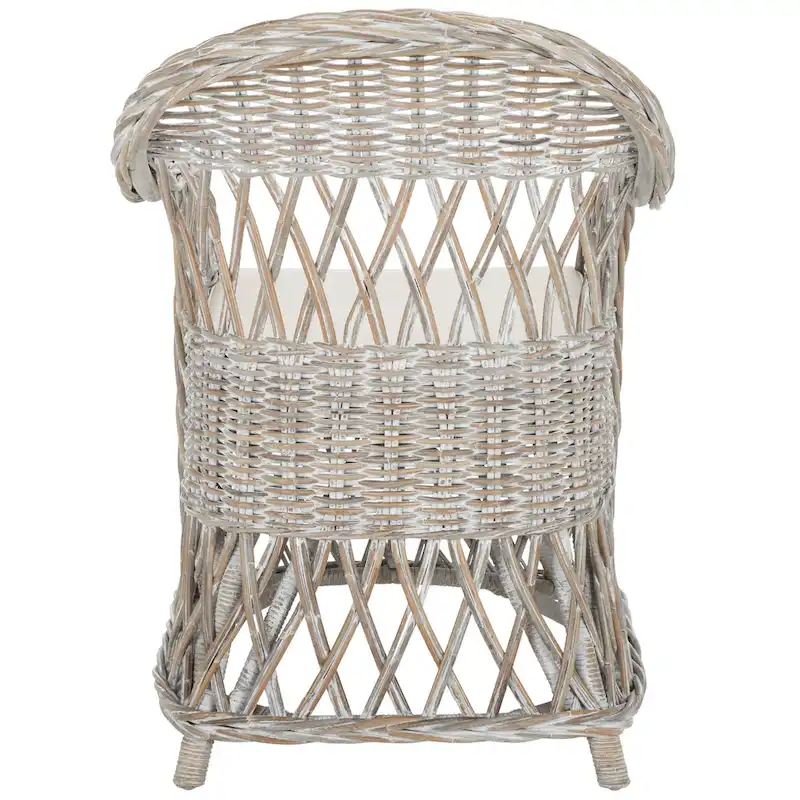 Natural Rattan Lounge Chair — 25.5 x 26.5 x 35.5 — Width 26 x Depth 27 x Height 36
