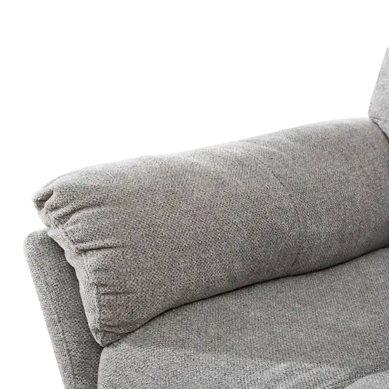 Swivel Rocker Fabric Recliner Chair Manual Reclining Sofa Set of two