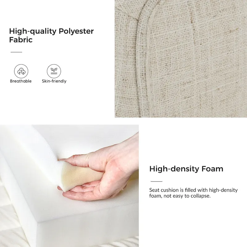 Albert Farmhouse Upholstered Solid Wood Dining Chair Set of 2 by HULALA HOME