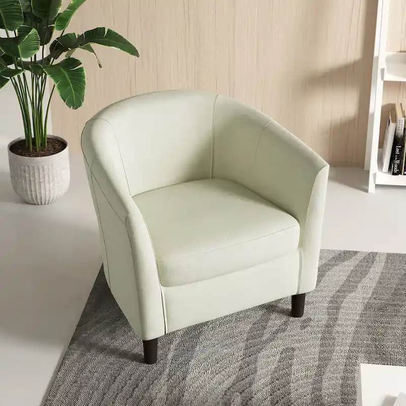 Modern Barrel Accent Chairs Cozy Armchair Club Chair