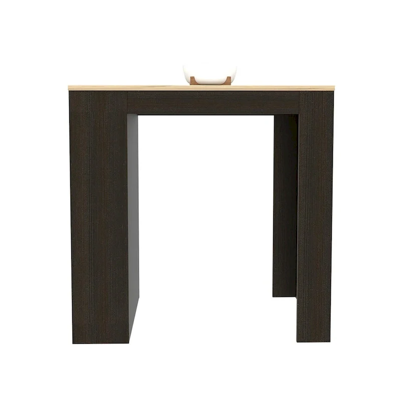Kitchen Counter Dining Table, Kitchen, Black / Pine