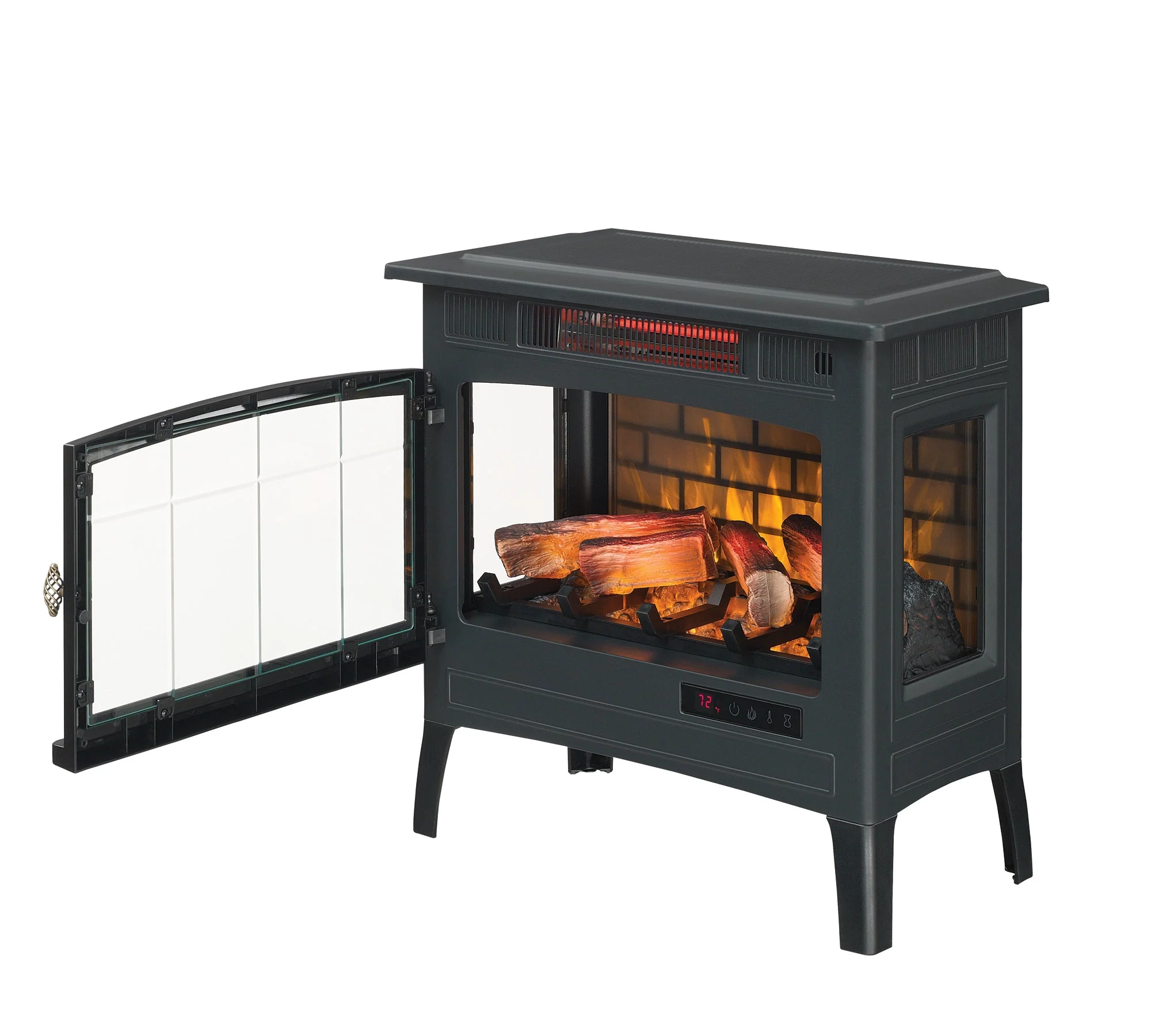 duraflame? Electric Infrared Fireplace Stove Heater with 3D Flame Effect