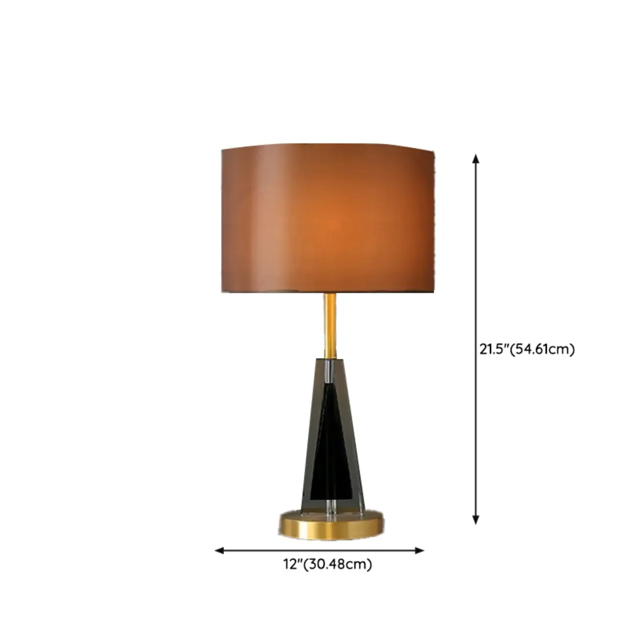 Modern Barrel Shade Gold Metal Table Lamp
