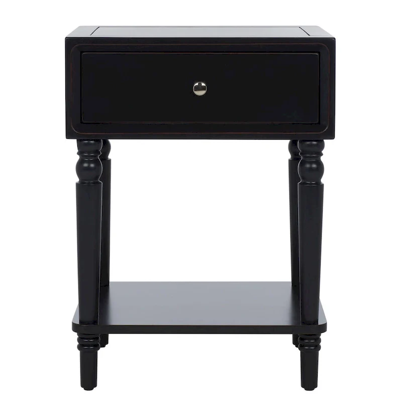 Pine Wood End Table with Sculptured Legs (18