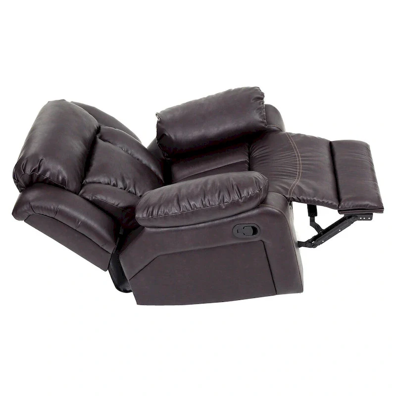 Daria Faux Leather Upholstery Reclining Chair - 38L x 37W x 41H
