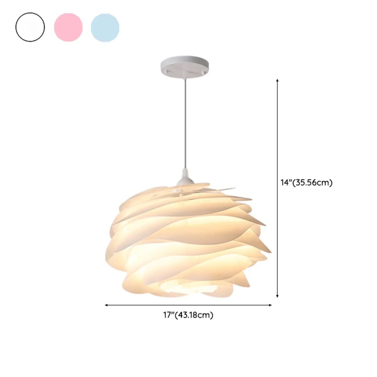 Modern Bedroom LED Pendant light with Adjustable Length