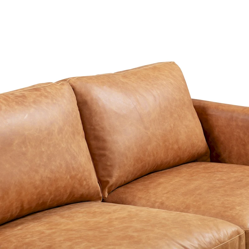 Poly & Bark Nolita 85 Sofa - Full Grain Genuine Italian Leather