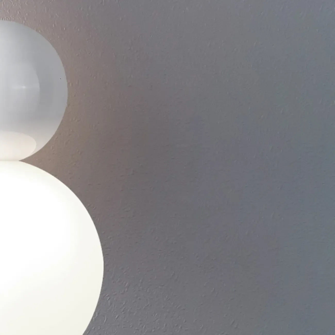 Modern White Metal Plastic Globe Pendant Light