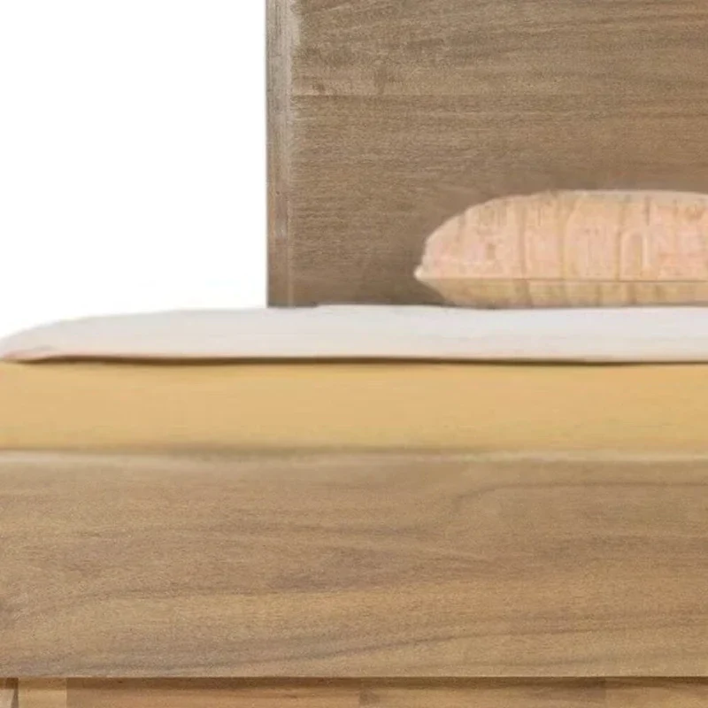 Natural Wood Queen Bed Frame