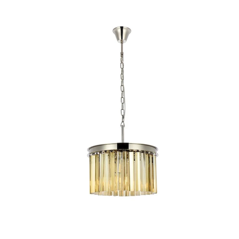 Royce Edge 3-Light Polished Nickel Pendant