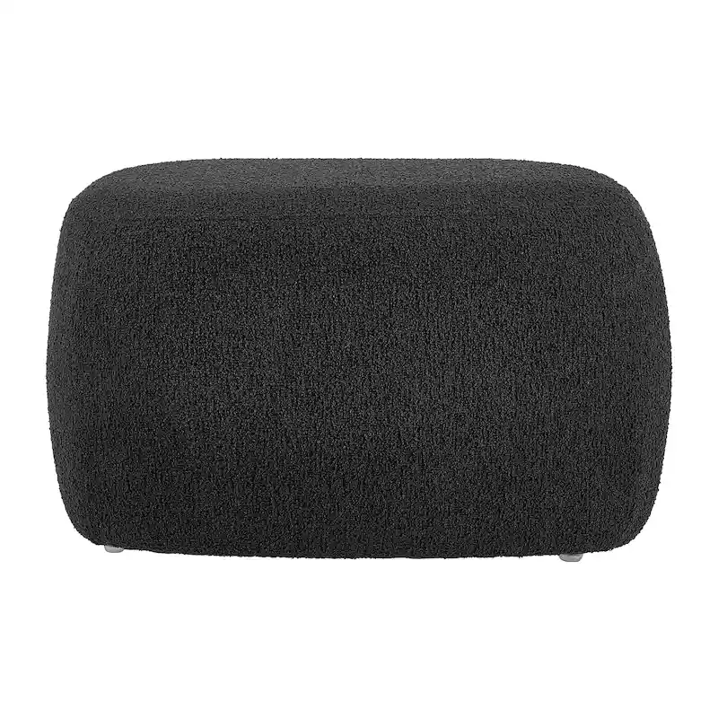 Boucle Ottoman – Charcoal / Beige, Small & Large