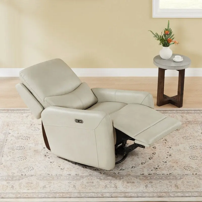 Adalyn Power Swivel Glider Recliner with Lumbar Pillow