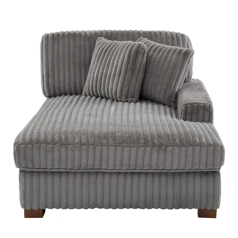 Upholstered Chenille Velvet L Shaped Couch Modular Sofa With Chaise Lounge