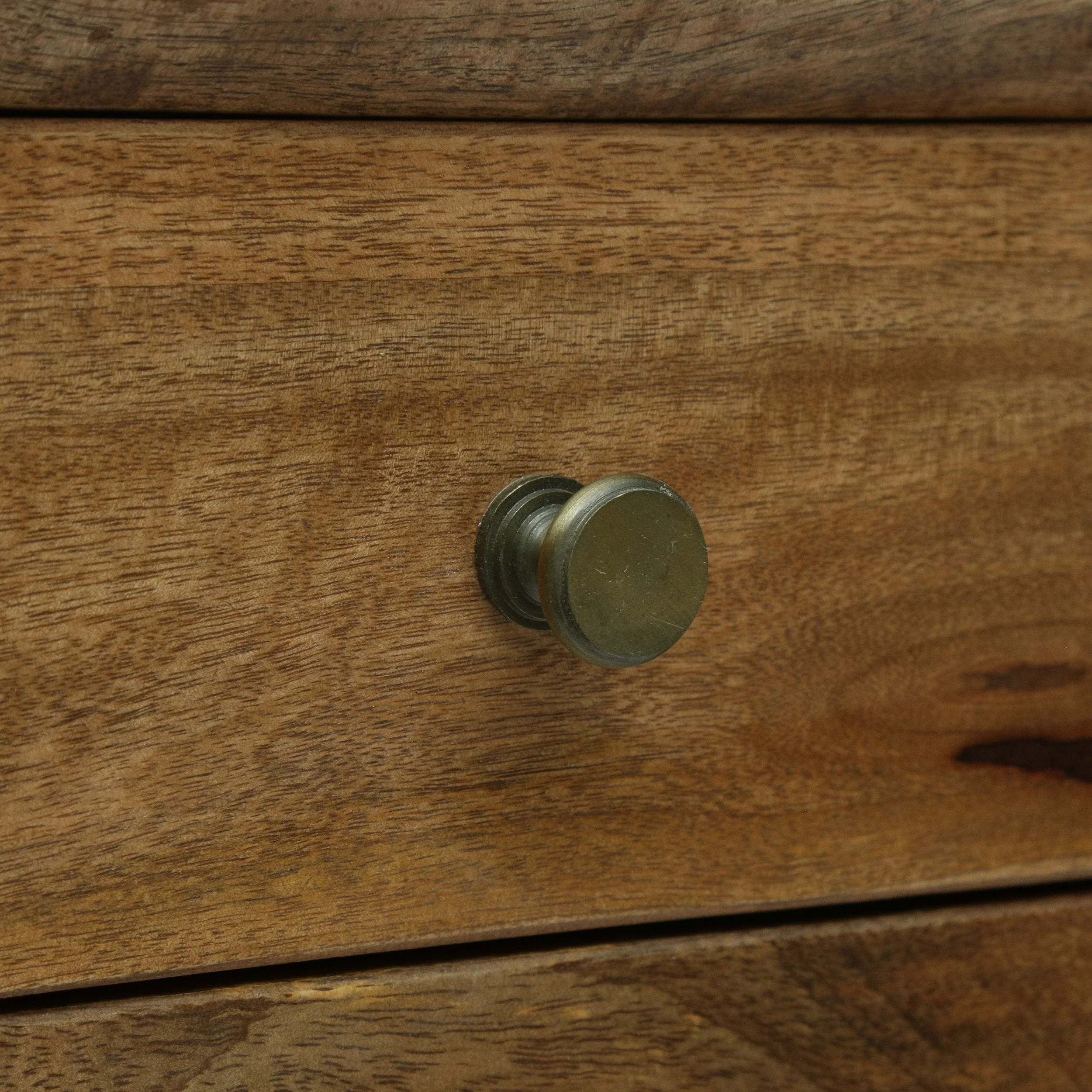 Mid-Century Modern Handcrafted Mango Wood Side Table, Natural - NH433413