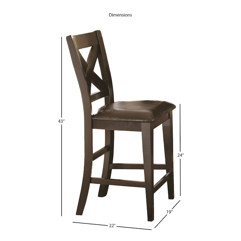 Steve Silver Copley 24-inch Counter Height Chair (Set of 2)