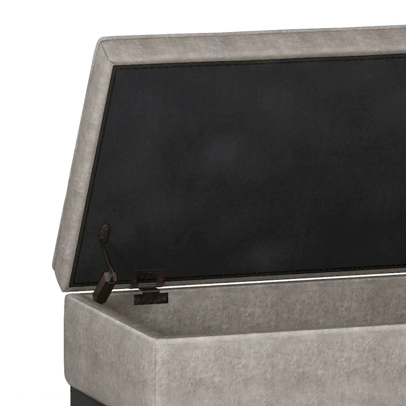 WYNDENHALL Essex 44 inch Wide Transitional Rectangle Ottoman Bench