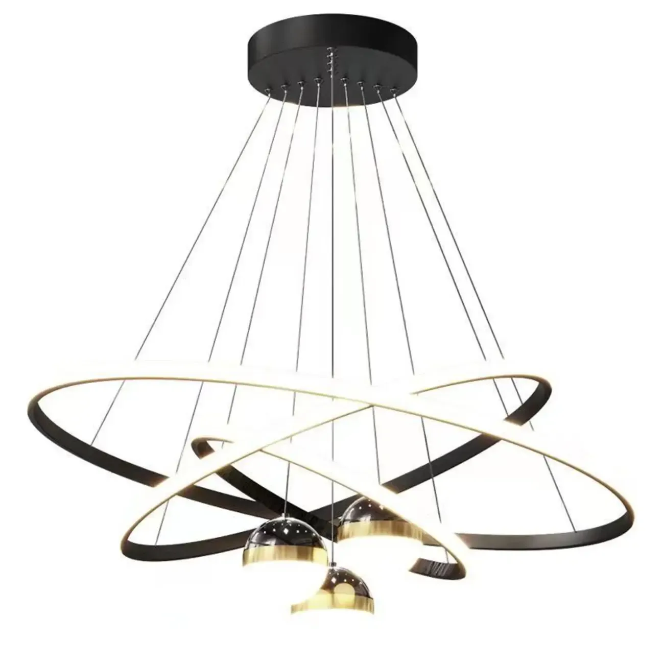 Circle Modern LED Starry Projection Chandelier