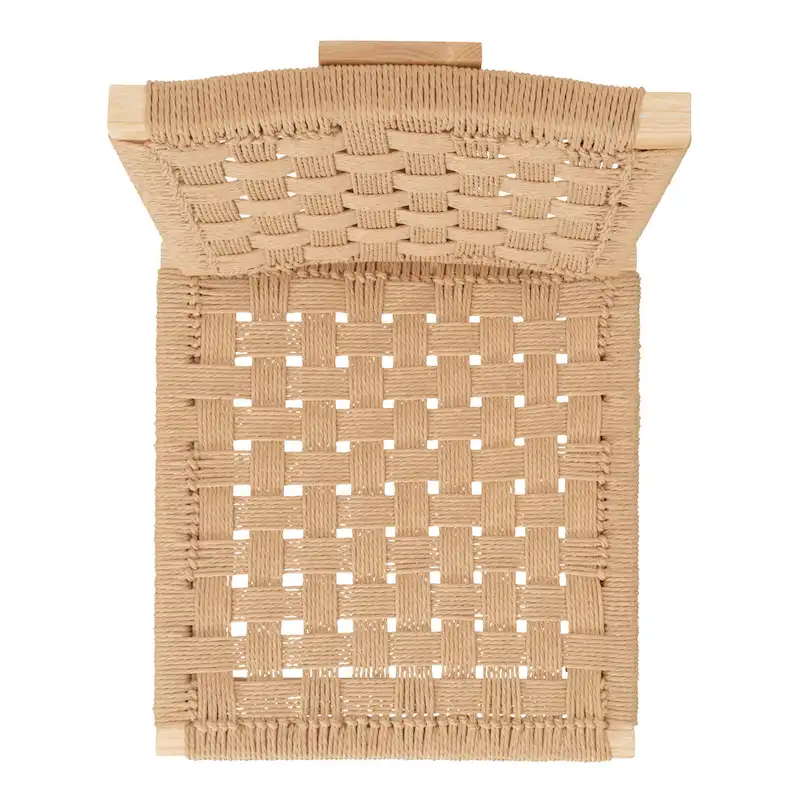 Woven Dining Chair Set of 2 - Natural Rattan Armless