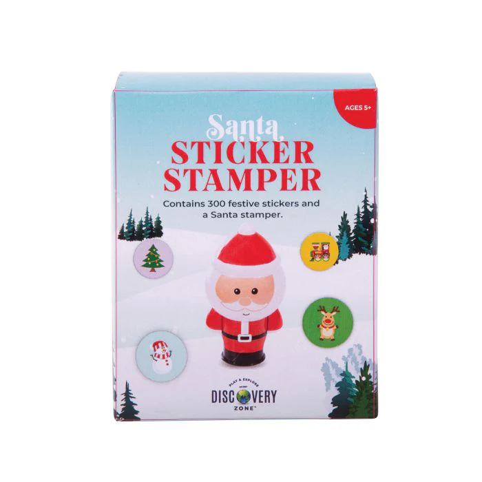 Discovery Zone Santa Sticker Stamper