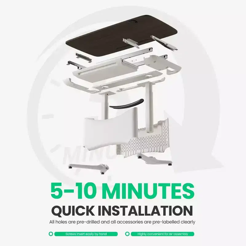 LumiDesk All in 1 Electric Height Adjustable Desk  Smart, Modular & Ergonomic