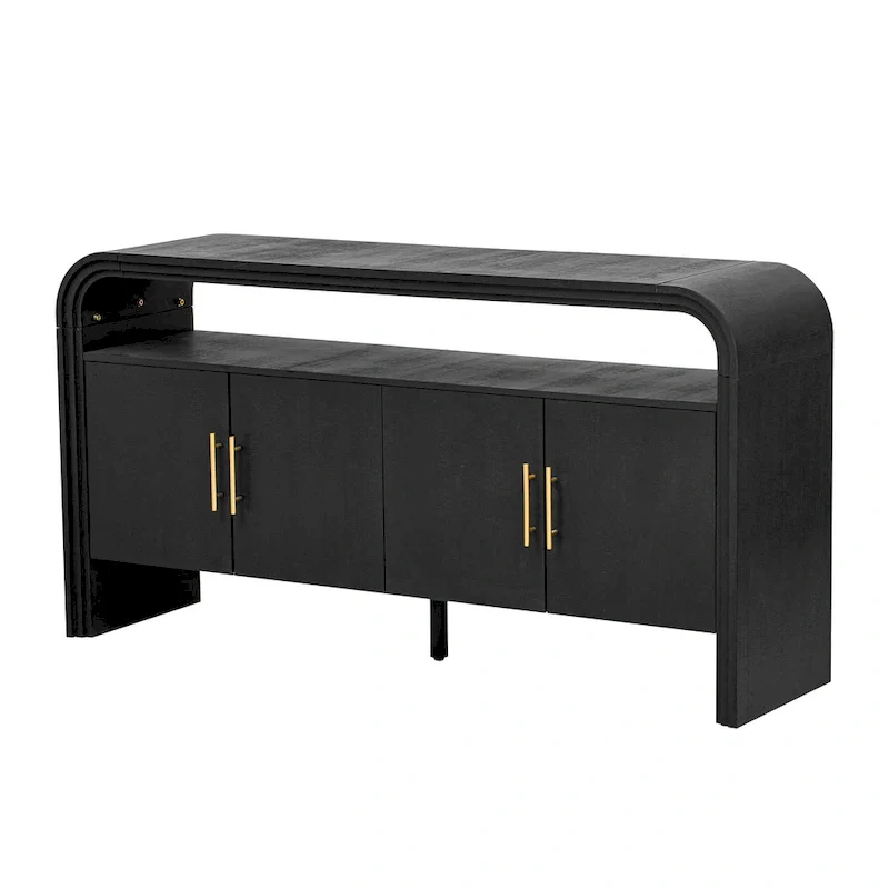 Elegant Sideboard with Treated Fir Veneer,Suitable For Entryway, Hallway, Living Room, Foyer, Corridor