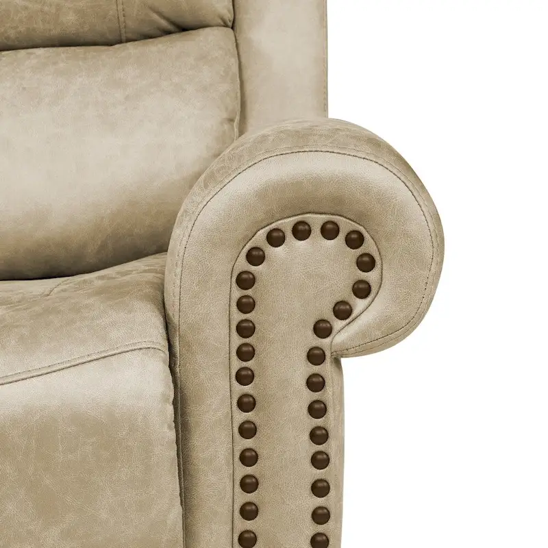 Copper Grove Dilsen Extra Large Rolled Arm Wall Hugger Recliner Chair