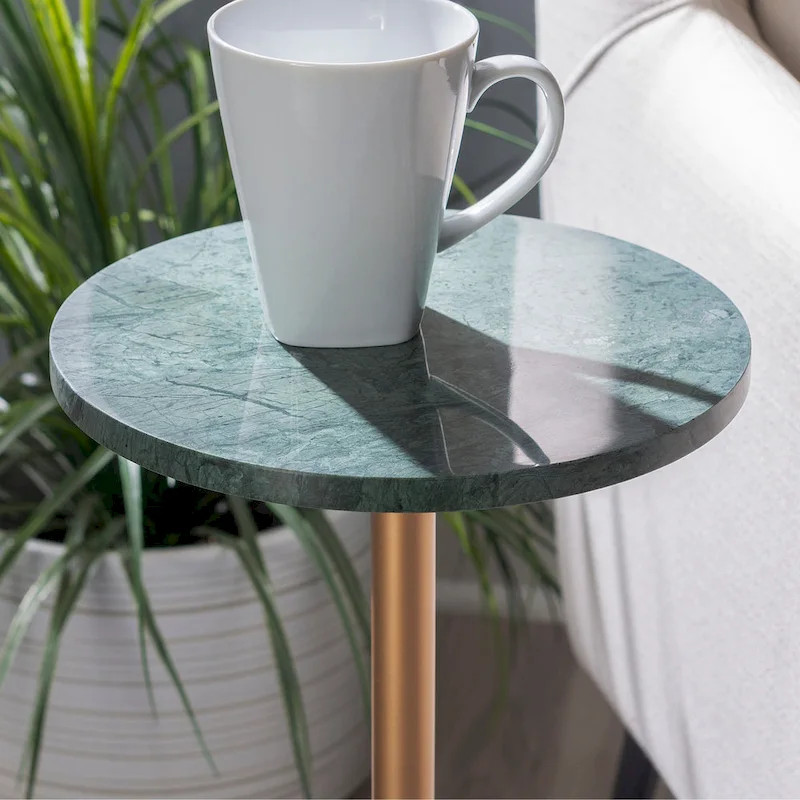 Kendall Glam Marble Drink Table
