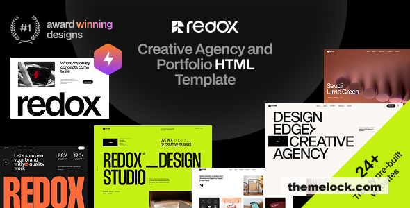 Redox v1.0.5 - Creative Agency Portfolio HTML Template
