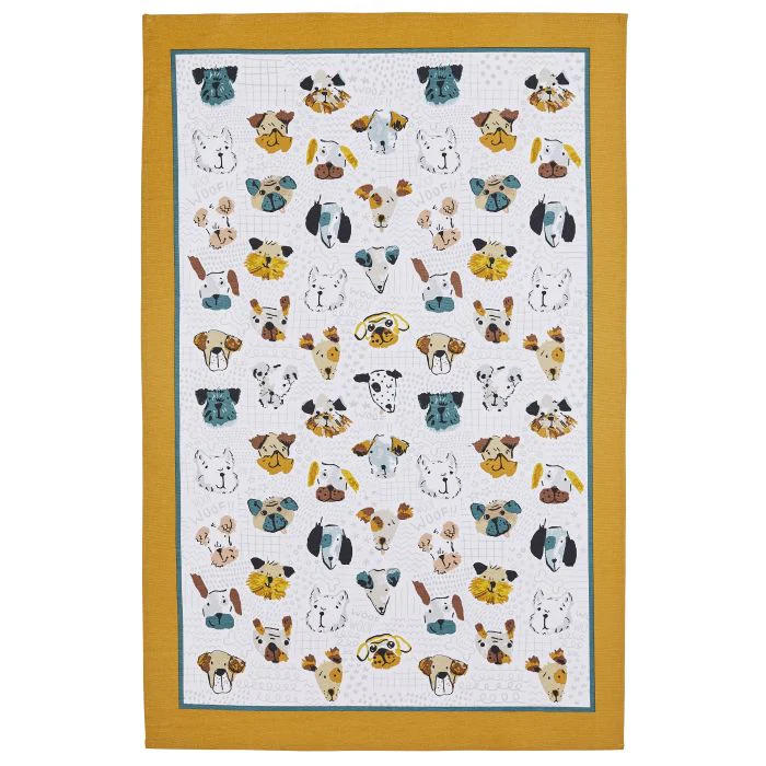 Ulster Weavers Mutley Crew Tea Towel White/Grey 74x48x0.2cm
