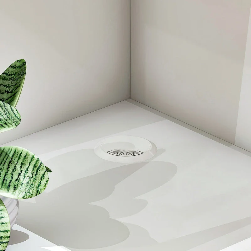 Timechee 55.1W LShape Wood Reception Desk Computer Desk Keyboard Tray