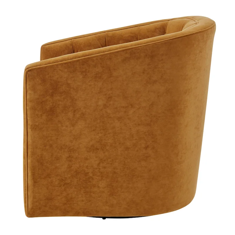 Walsh Fabric Swivel Barrel Chair