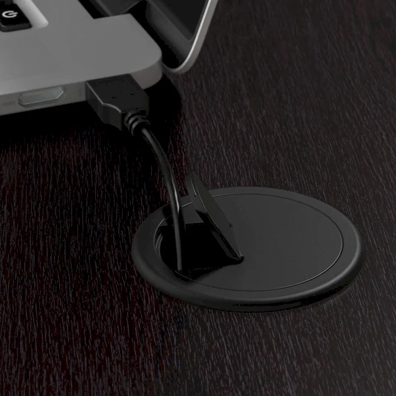 Cabot 60W Computer Desk with Hutch in Espresso Oak by Bush Furniture