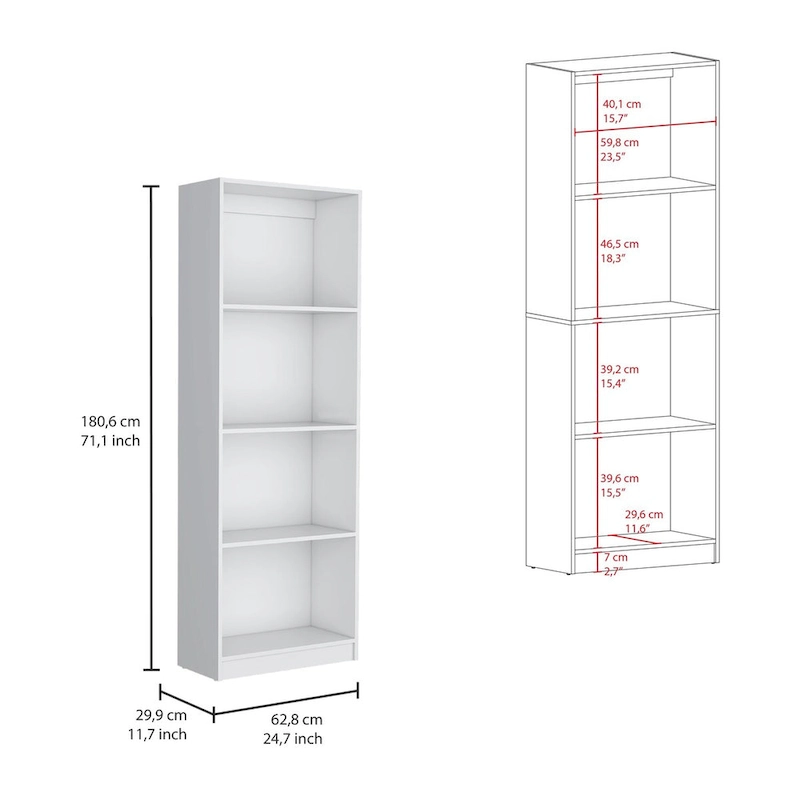 Kenyon 67 Wide 4-Shelf Bookcase Set of 3