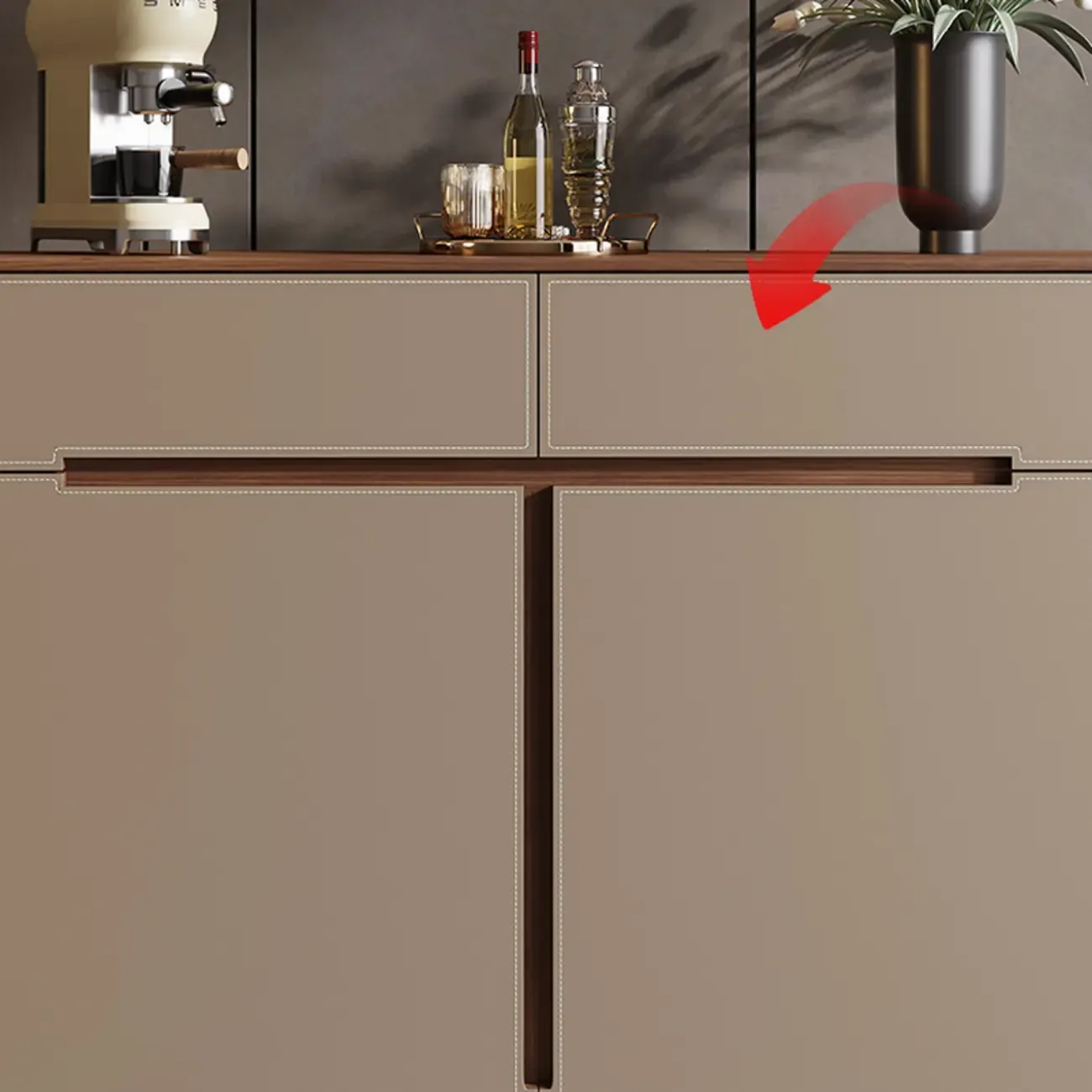 Trendy Wood Tan Entryway Shoe Cabinet with Drawers