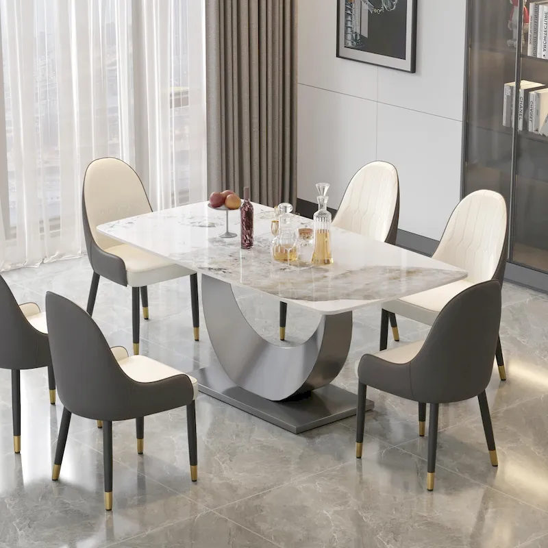 71 Modern Rectangular Sintered Stone Dining Table