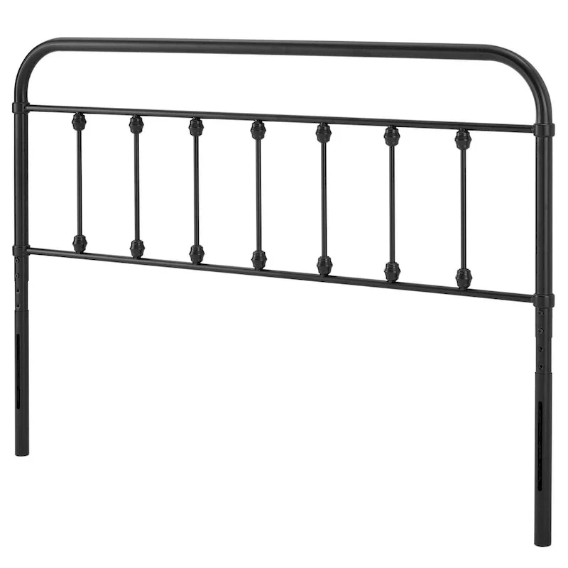 Ellen Classic Queen Size Black Metal Headboard
