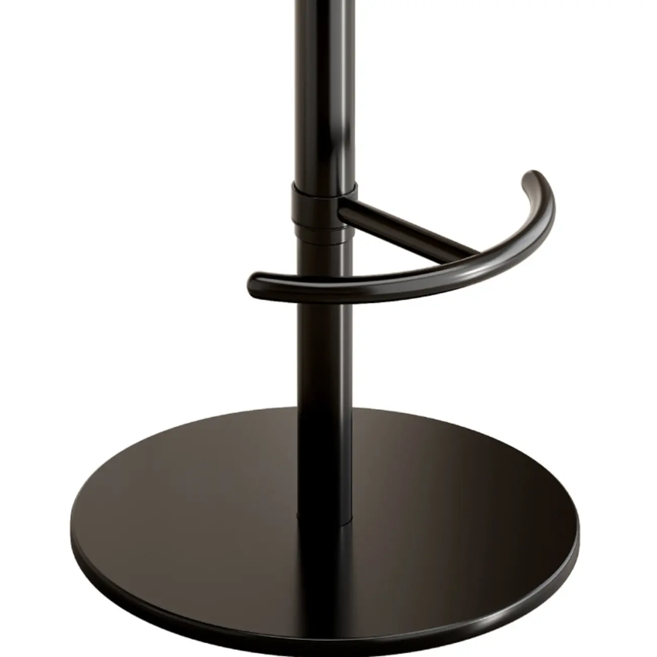Industrial Modern Pedestal Leather Bar Stools