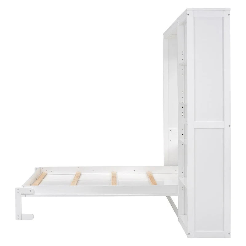 Merax Murphy Bed Wall Bed with Shelves